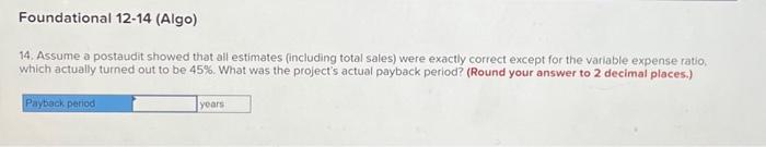 The project would provide net operating income in each of five years