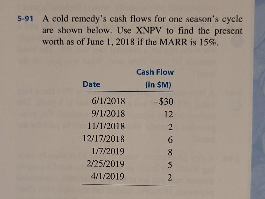  please help me with this exercise using the XNPV in excell.