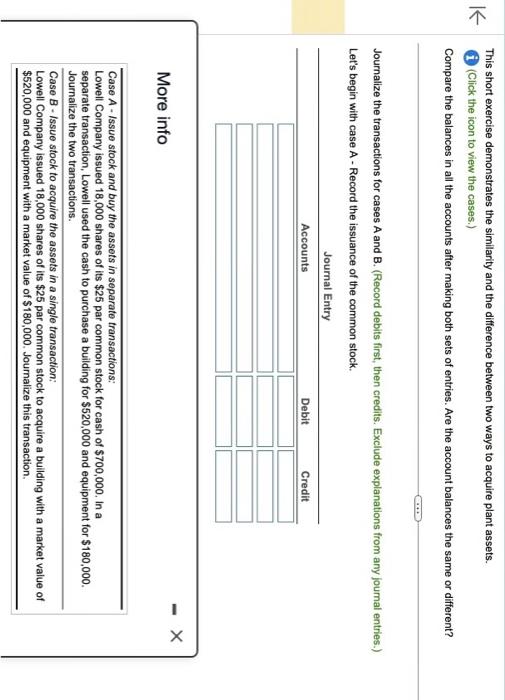 Please help with Journal Entries for case A and B. Thank you