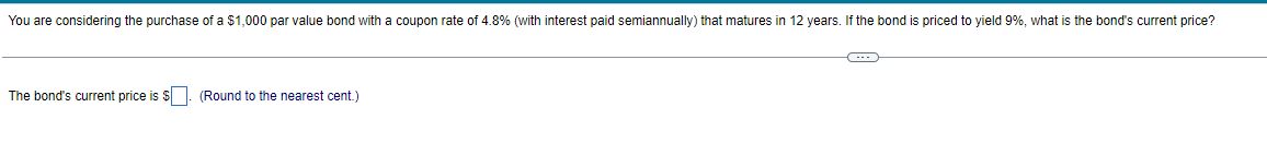 You are considering the purchase of a SI,OOO par value bond wth