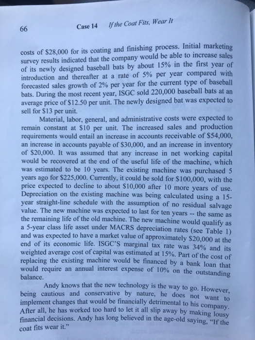 14 Replacement Project Analysis If the Coat Fits, Wear It The Innovative