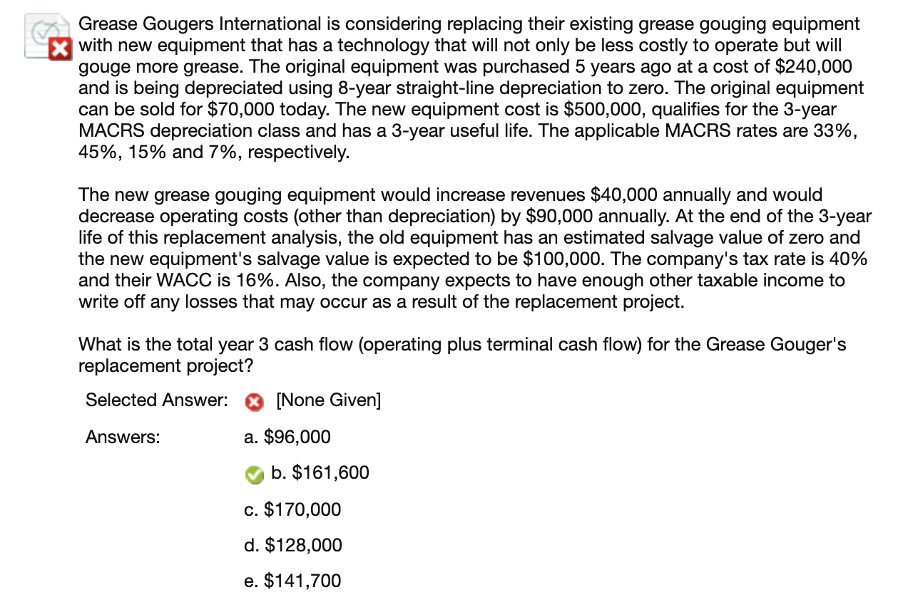 What's the work process using Excel? Grease Gougers International is considering replacing