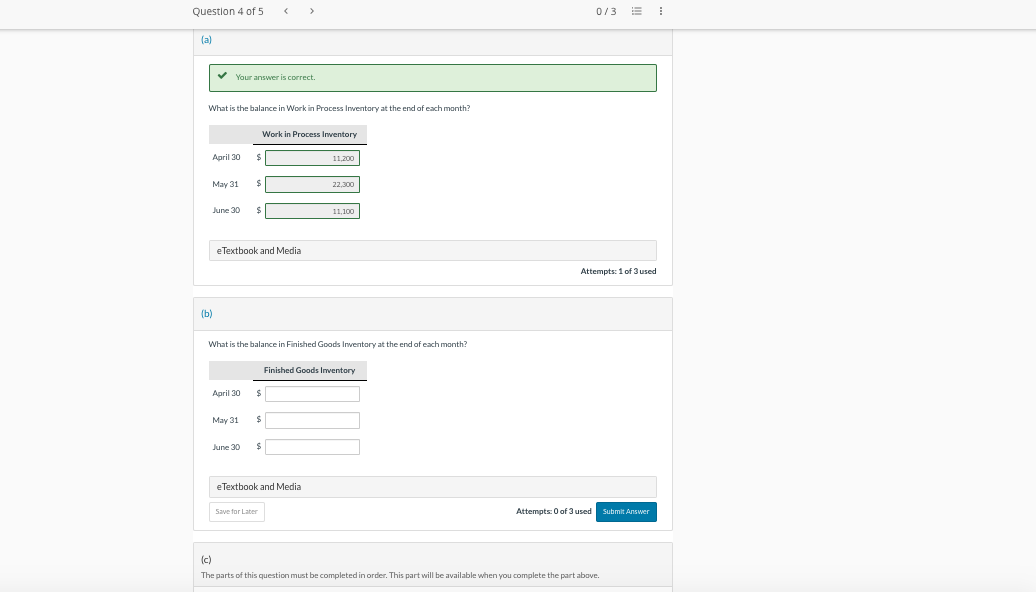 ALL THE NEXT MONTHS. Tierney Company begins operations on April 1. Information