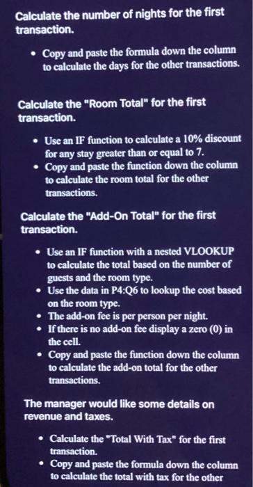 Inn has asked you to do some analysis of December's transactions. The