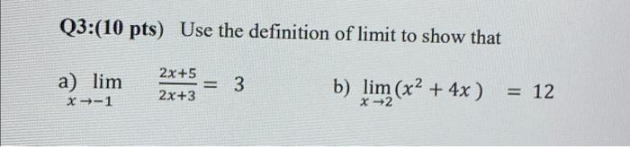can you please solve b ( for real analysis course) Q3:(10 pts)