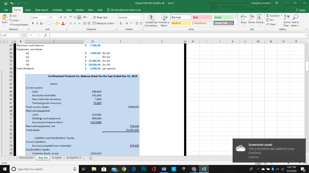 View Help DS File Home Insert Page Layout Formulas X Cut Calibri