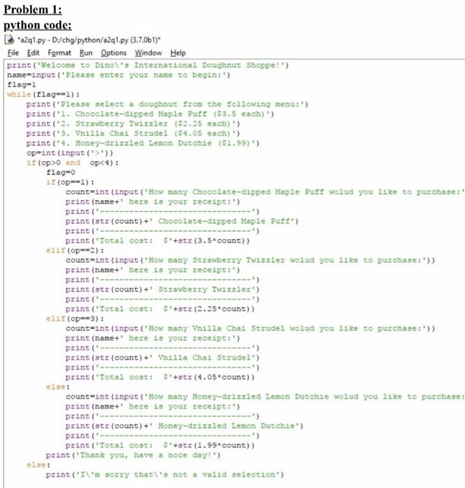 and 2 shows below: Problem 3 (Recording Sales) For this third part,