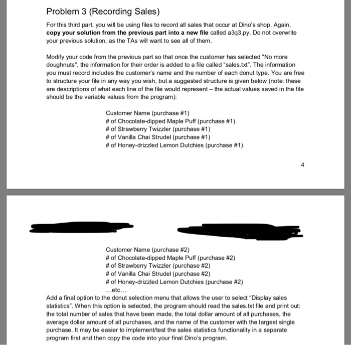 the previous part so that once the customer has selected "No more