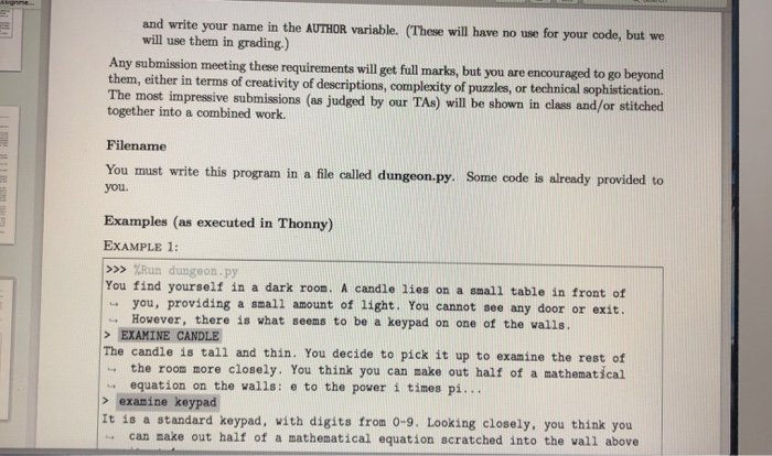 first task is to create a simple escape the room' type game