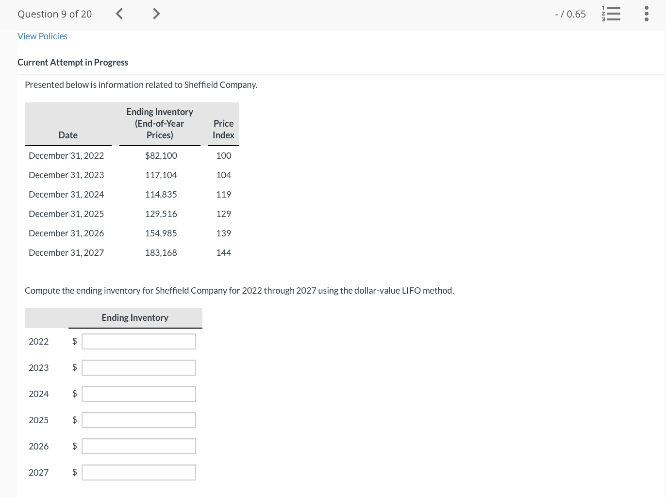 Current Attempt in Progress Presented below is information related to Sheffield