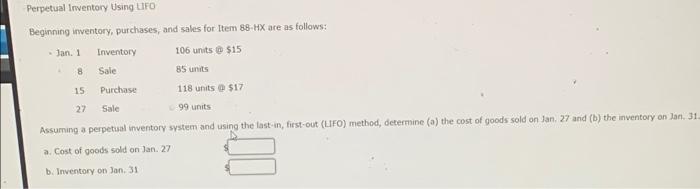 Zeta are as follows: Oct. 1 Inventory 55 units $25 7 Sale