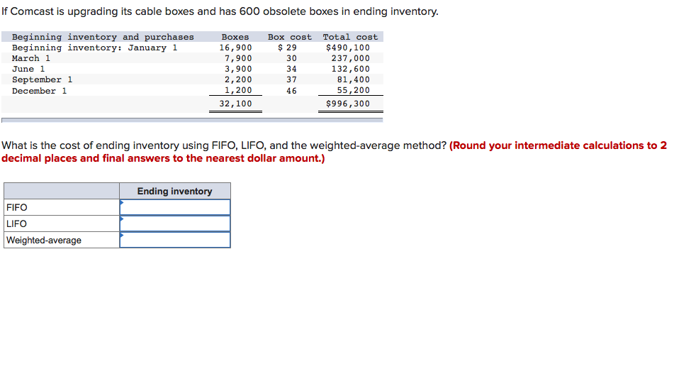  If Comcast is upgrading its cable boxes and has 600 obsolete