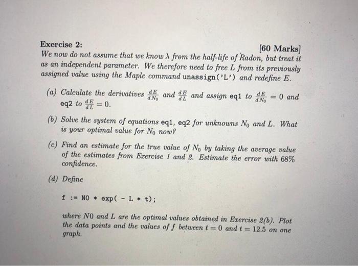 mathematical model to make predictions about the levels of Radon in the