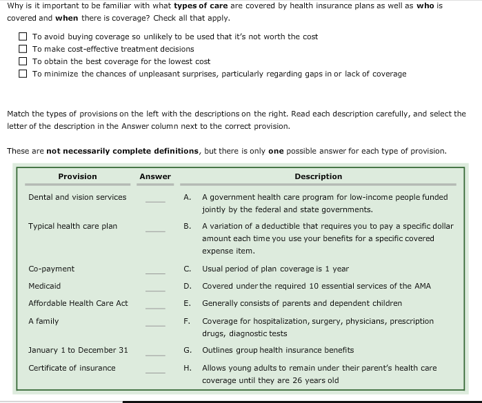 Why is it important to be familiar with what types of