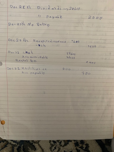 the attachment you will find the 10-column worksheet to complete all the