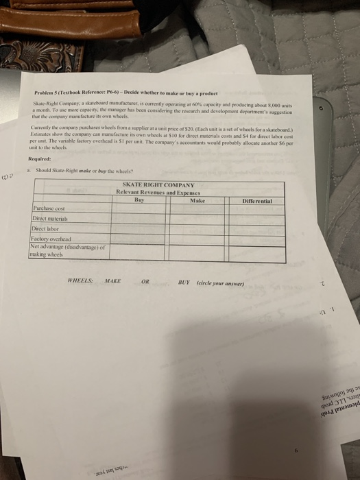 (10,000 units) Direct materials used in production (variable cost) Direct labor costs