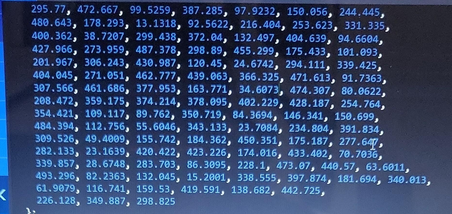 store those numbers in a new array B. and the errors I'm