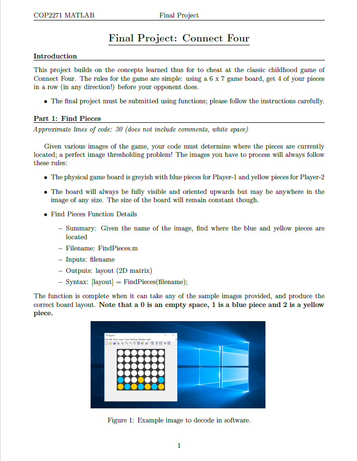  MATLAB Coding please. This is a final project for a MATLAB