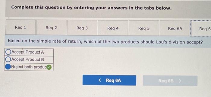 A Product D Initial investment: Cost of equipment (zero salvage value) $