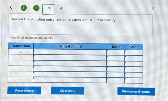 makes all cash payments by check. At the close of business on