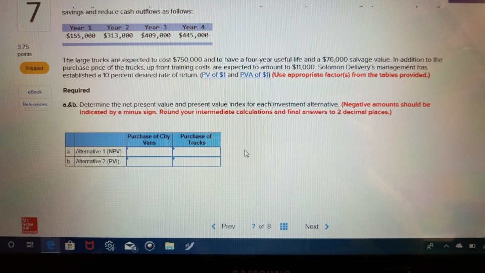 7 Solomon Delivery is a small company that transports business packages between