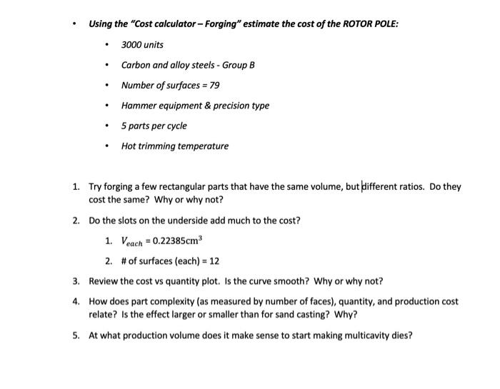  the excel sheet is " the cost calculator " Using the