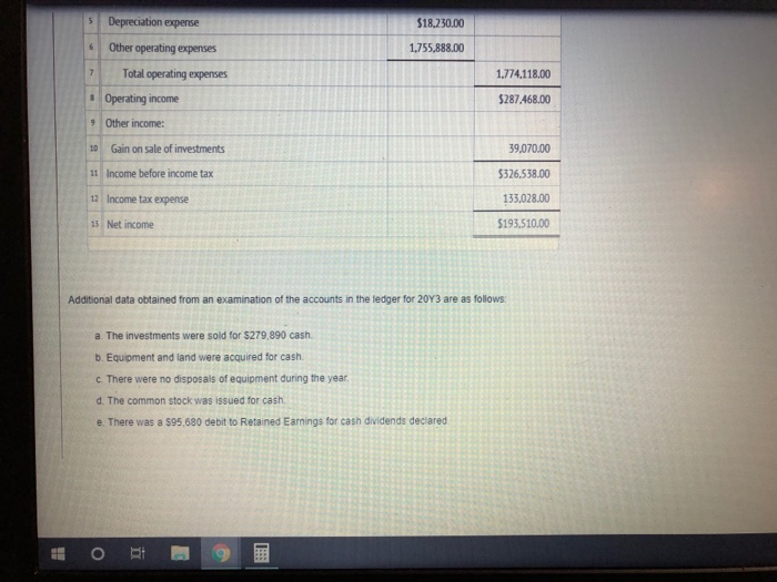 Statement of Cash Flows The comparative balance sheet of Livers Inc. for