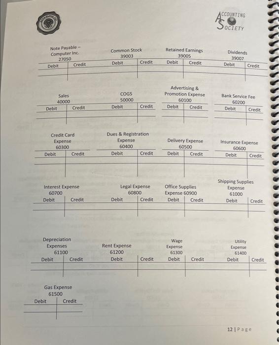 been made to any previous journal entries. The following are the adjusting