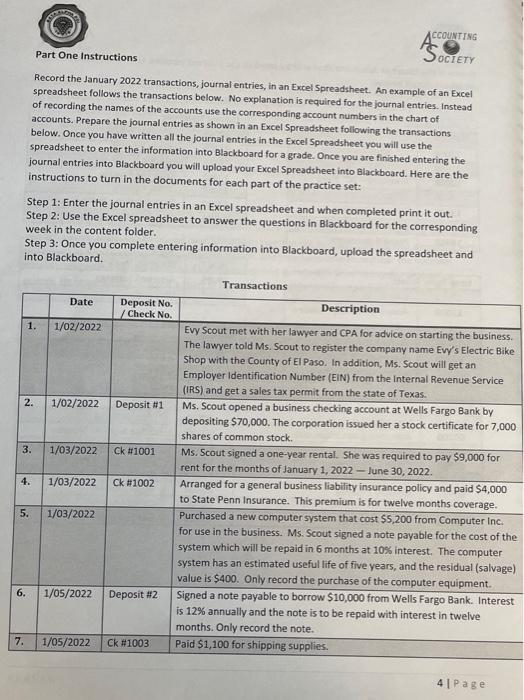 journal entries for the month of January. Record all adjusting entries as