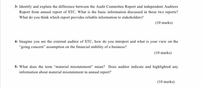 Financial Reporting on the Internet (STC) 3- Identify and explain the difference