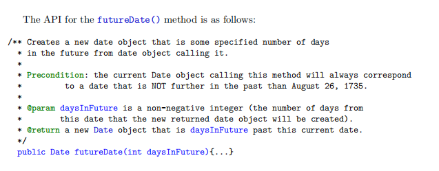 single static method that outputs an array of black-box test cases for