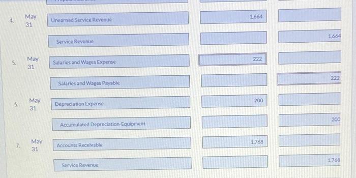 Debit Credit Account Number 101 Cash $ 4,680 112 6,240 1.976 126