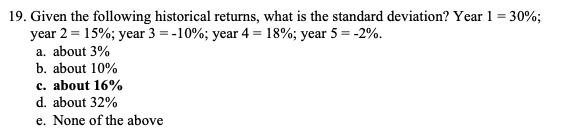  please show how to get this answer, thanks! 19. Given the