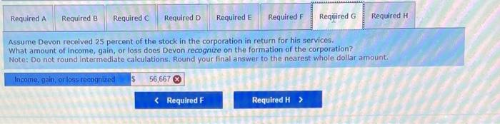 percent of the stock in the corporation in return for his services