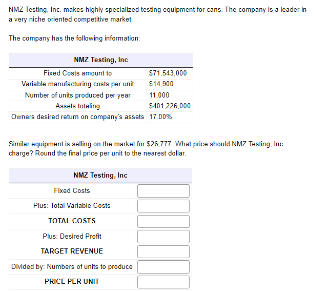 NMZ Testing, Inc. makes highly specialized testing equipment for cans. The