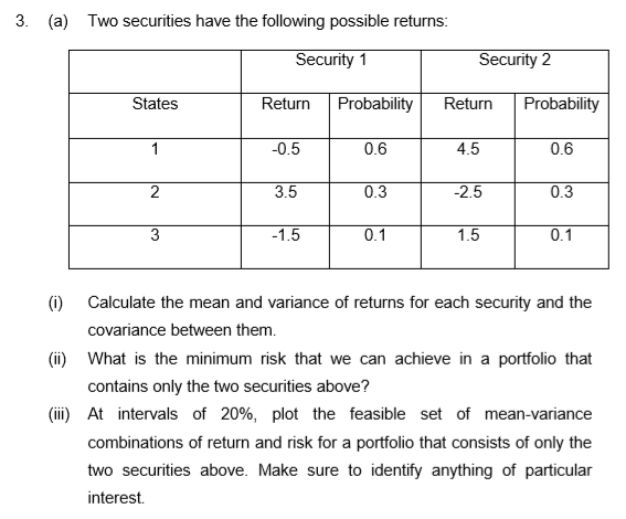  please solve it in detail. Especially for (a) (iii), how to