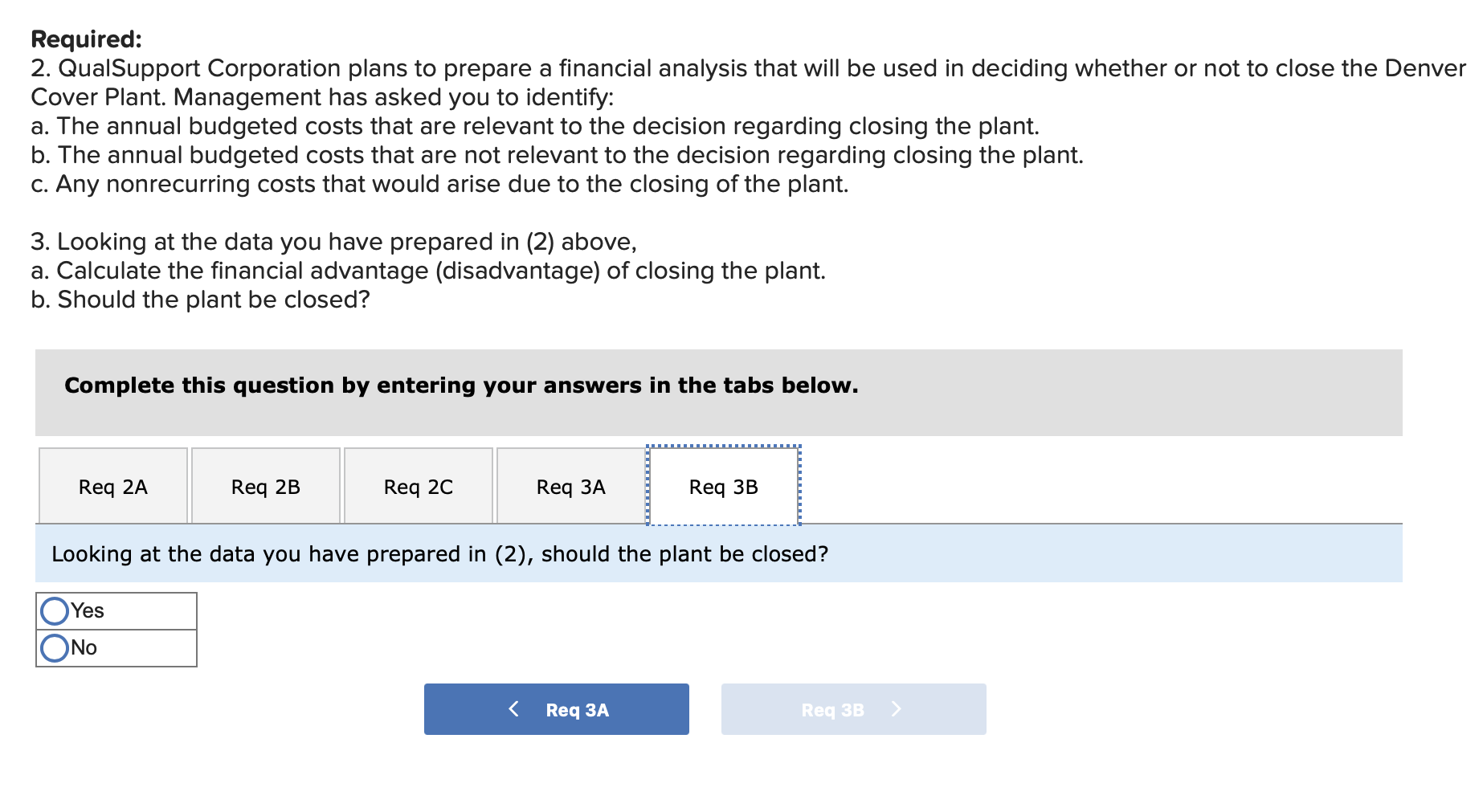 has received a bid from an outside vendor to supply the equivalent
