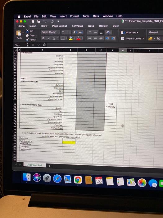 Cut Calibrl (Body) 11 AA- B A. Format Wap Text General Copy
