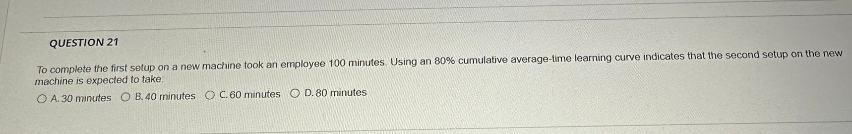  QUESTION 21 To complete the first setup on a new machine