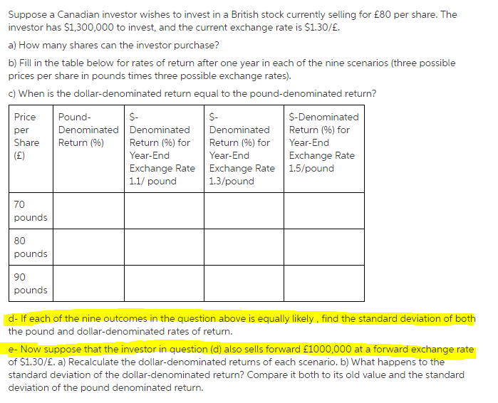 Hi Team , Here is my question below with five parts A,B,C,D