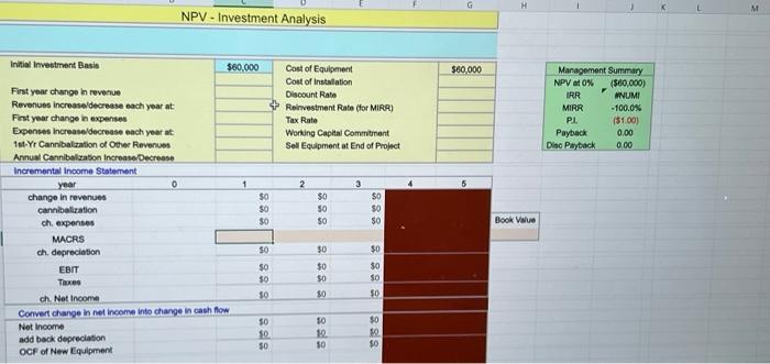  i need help with the excel file. the yellow table and