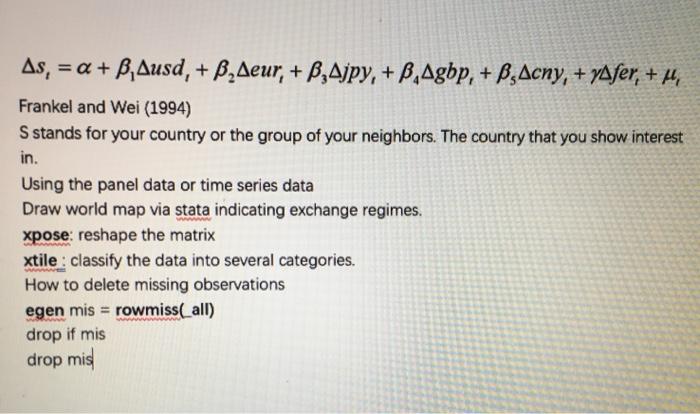  As, = a + B, Ausd, + B, Aeur, + B,Ajpy,