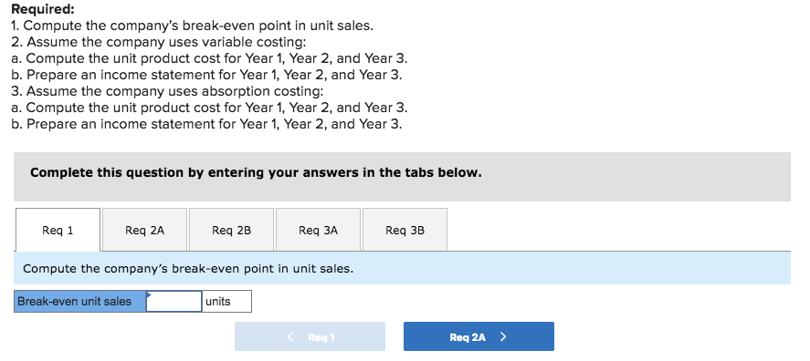 Statements [LO6-1, LO6- 2] Haas Company manufactures and sells one product. The
