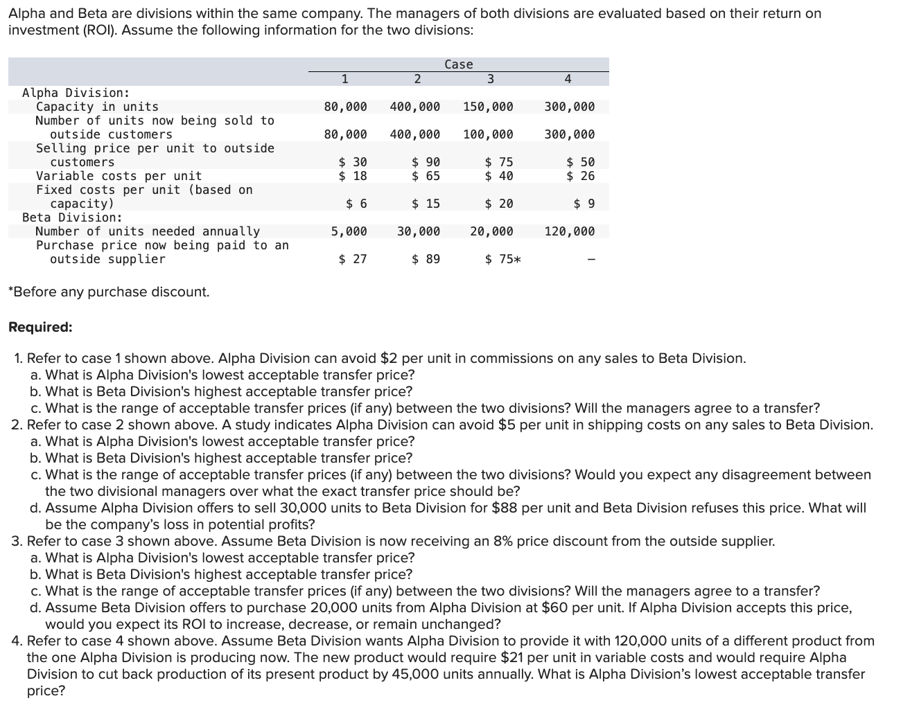 Fill in the missing information please. Thank you tremendously Alpha and Beta