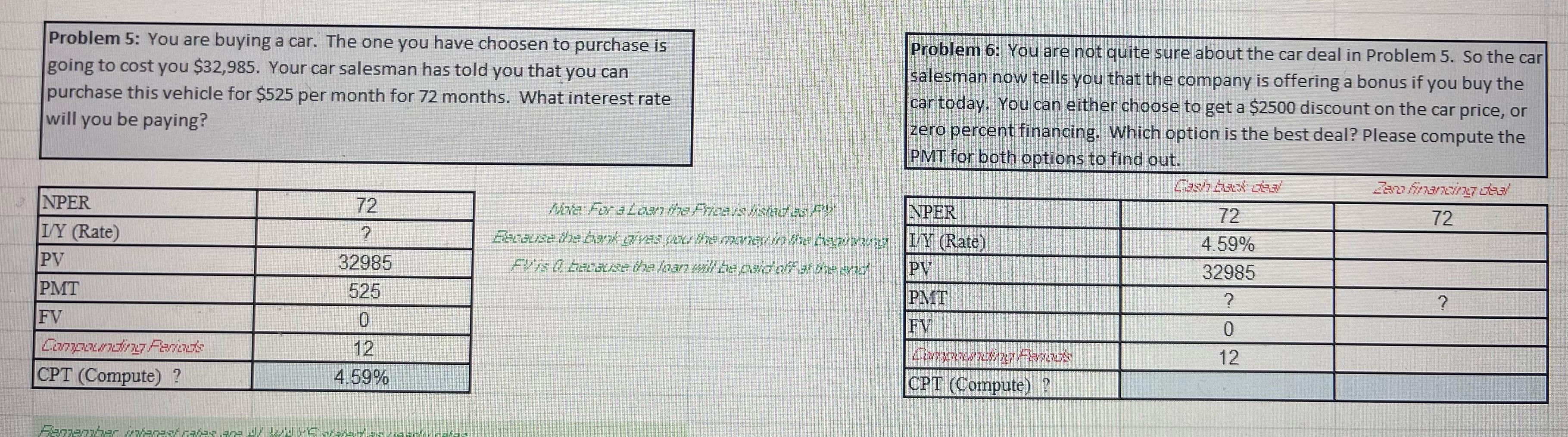  Please help fill out and solve question 6! I've only included