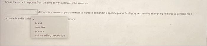 specific product category. A company attempting to increase demand for a particular