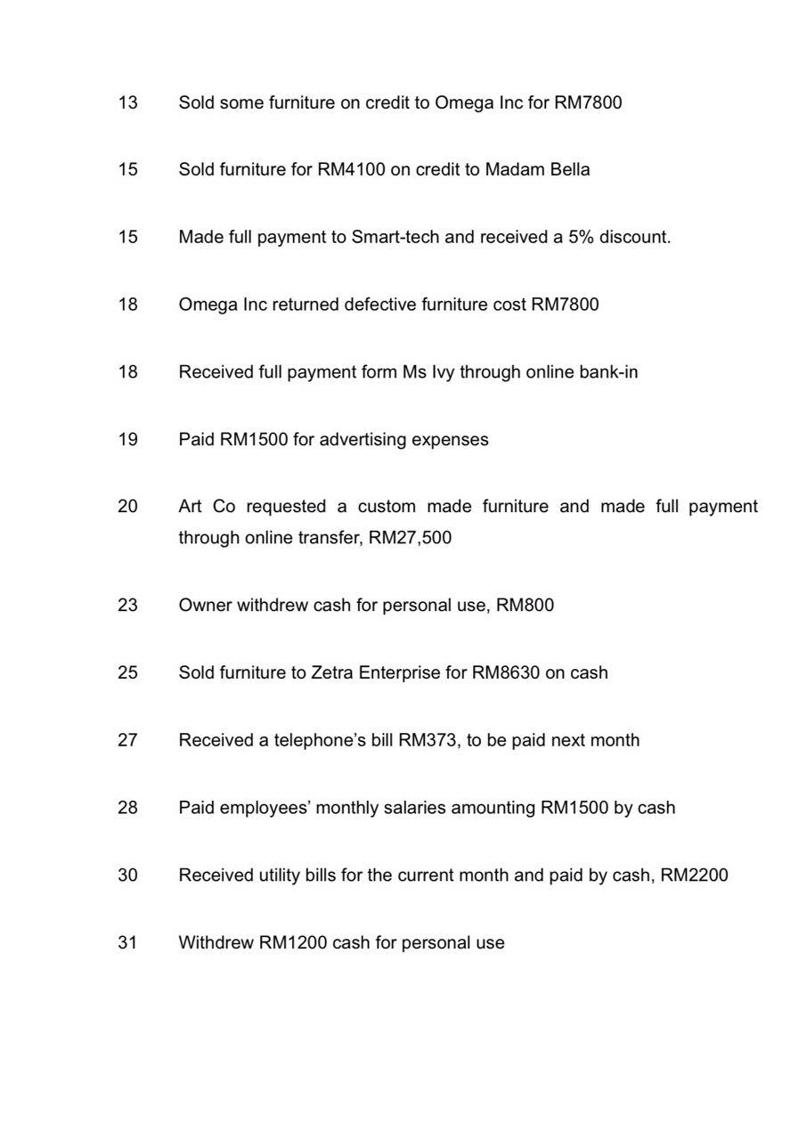 transaction based on the journal to the appropriate ledger account. 3. transfer
