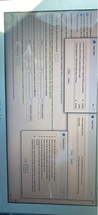  Data Table Data Table De C Actual ( C Fabrics manufactures