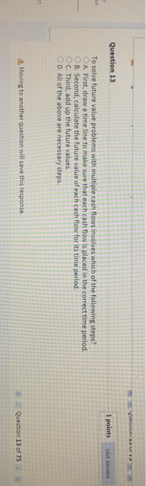  VURA U Question 13 1 points SAVE ANSWER ue To solve