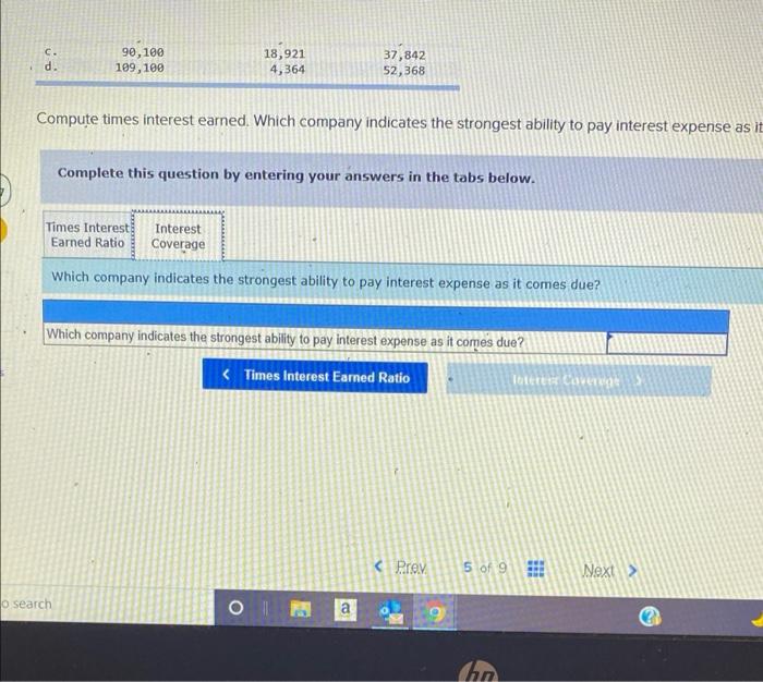 Net Income (Loss) $196,800 188,600 90, 100 109,100 Interest Expense $39,220 21,126
